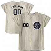 Yankees Cream Customized New Design Jersey,baseball caps,new era cap wholesale,wholesale hats